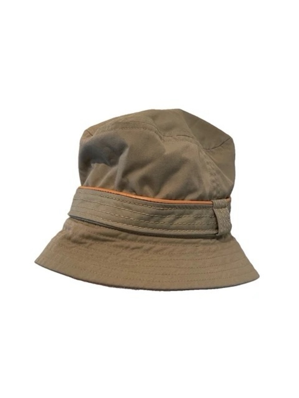 Vintage Mighty-Mac Khaki Bucket Hat with Trim Size M Made in USA
